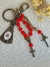 Chaveiro - Vermelho/Ouro Envelhecido