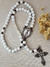 Terço Cordão - Branco/Ouro Envelhecido - comprar online