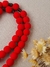 Terço Cordão - Vermelho/Ouro Envelhecido na internet