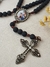 Terço Cordão com Foto - Preto/Ouro Envelhecido - comprar online