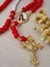 Terço Cordão com Foto - Vermelho/Dourado - comprar online