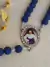Terço Cordão - Azul Royal/Prata - comprar online