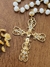 Terço de Noiva - Cristal Branco/Dourado - loja online