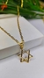 CORRENTE MASCULINA COM PINGENTE ESTRELA DE DAVI (COR0660)
