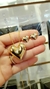 CONJUNTO CORAÇÃO BOLEADO BANHADO A OURO (CJB8758)