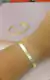 BRACELETE MINIMALISTA DESIGN ESCOVADO BANHADO A OURO (BRAC032) na internet