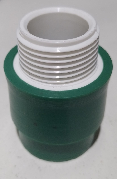 Cupla Inserto Macho Teflow plástico 25x3/4