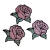 3X ROSA MINI 9X9CM - tienda online
