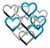 C258 CORAZON CALADO 9CM X10 UNIDADES COMBINALOS COMO QUIERAS