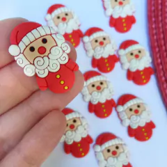 APLIQUE PAPAI NOEL EMBORRACHADO - 2 UNIDADES