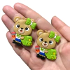 APLIQUE ESCOLAR URSO VERDE EMBORRACHADO - 1 UNIDADE - comprar online