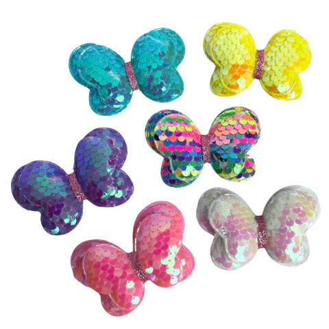 APLIQUE BORBOLETA EM PAETÊ - 1 UNIDADE