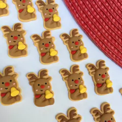 RENA NATALINA COM SINO EM RESINA - 1 UNIDADE - comprar online