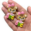 APLIQUE ESCOLAR URSO ROSA ABC EMBORRACHADO - 1 UNIDADE - comprar online