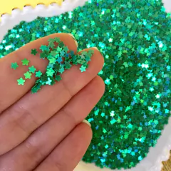 CONFETE PAETÊ ESTRELINHA VERDE - 15g - comprar online