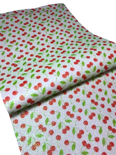 LONITA GLITTER FINO CEREJA (25X40CM) - 1 UNIDADE