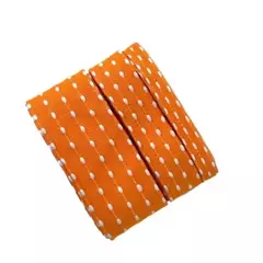KIT FITA SINIMBU POMPOM LARANJA - 3 METROS (1 METRO DE CADA TAMANHO)