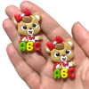 APLIQUE ESCOLAR URSO VERMELHO ABC EMBORRACHADO - 1 UNIDADE - comprar online