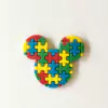 APLIQUE EMBORRACHADO MICKEY AUTISMO - 2 UNIDADES