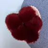 POMPOM PELINHO BORDO (6CM) - 2 UNIDADES