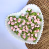APLIQUE FLOR DE ROCOCÓ ROSA BEBÊ - 20 UNIDADES