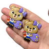 APLIQUE ESCOLAR URSO LILÁS EMBORRACHADO - 1 UNIDADE - comprar online