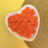 FLOR PRENSADA LARANJA MODELO 1