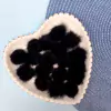 POMPOM ACHATADO PRETO (2,5CM) - 3 UNIDADES