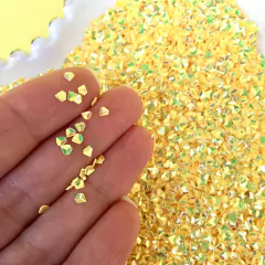 CONFETE PAETÊ FORMATO DIMANTE AMARELO - 15g - comprar online