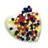 POMPOM BOLINHA 1CM CORES ESCOLARES - 50 UNIDADES