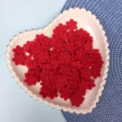 FLOR PRENSADA VERMELHA