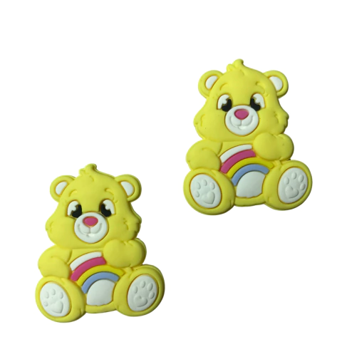 APLIQUE URSINHOS CARINHOSOS AMARELO EMBORRACHADO - 2 UNIDADE