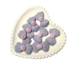 APLIQUE LACINHO COM POMPOM LILÁS - 1 UNIDADE