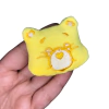 APLIQUE URSINHOS CARINHOSOS PELUCIA AMARELO - 1 UNIDADE