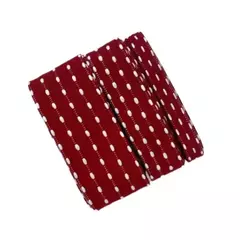 KIT FITA SINIMBU POMPOM BORDO - 3 METROS (1 METRO DE CADA TAMANHO)