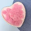 POMPOM ACHATADO ROSA BEBÊ (2,5CM) - 3 UNIDADES