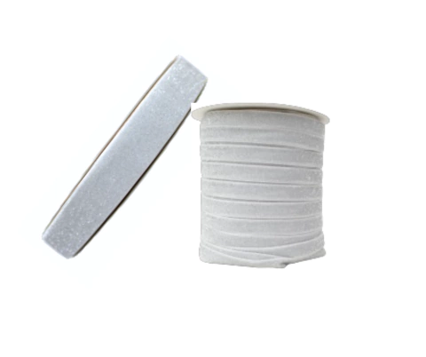 FITA VELUDO COM BRILHO BRANCA - METRO - comprar online