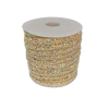 TUBO DE STRASS 6MM CREME MULTICOLOR - 1 METRO
