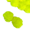 POMPOM PELINHO AMARELO FLÚOR (6CM) - 2 UNIDADES