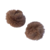POMPOM PELINHO MARROM CLARO (7CM) - 2 UNIDADES
