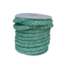 TUBO DE STRASS 8MM VERDE JADE - 1 METRO