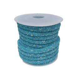 TUBO DE STRASS 8MM AZUL - 1 METRO
