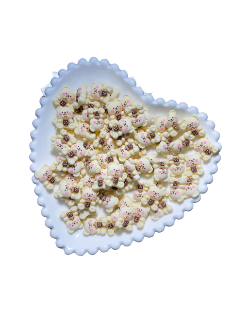 APLIQUE URSO CORPO OFF-WITHE RESINA - 4 UNIDADES - comprar online