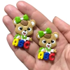 APLIQUE ESCOLAR URSO VERDE ABC EMBORRACHADO - 1 UNIDADE - comprar online