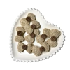 APLIQUE LACINHO COM POMPOM MARROM - 1 UNIDADE