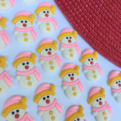 APLIQUE BONECO DE NEVE NATALINO EMBORRACHADO - 2 UNIDADES - comprar online