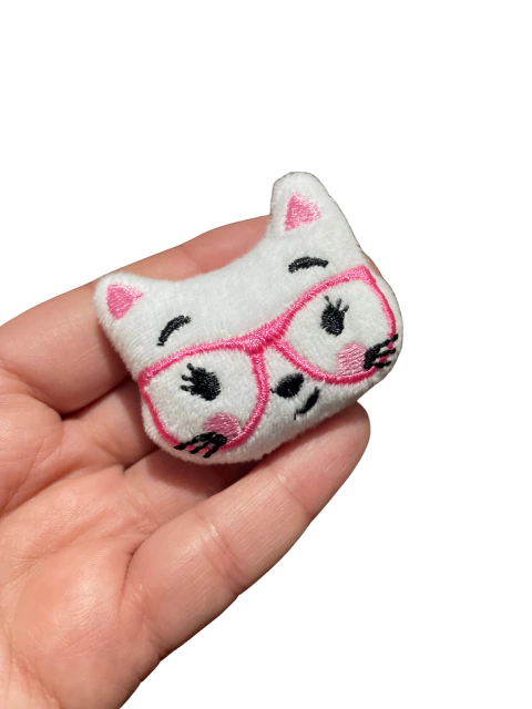 APLIQUE PELUCIA GATINHA ÓCULOS - 1 UNIDADE - comprar online