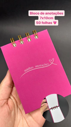Imagem do 2 Bloco de anotações capa dura 7x10 ou 10x15
