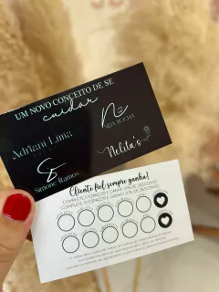 Cartão Fidelidade - Personalizado - Designer Thaís Araújo