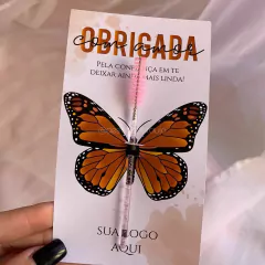 Cartão de Borboleta com Escovinha - comprar online